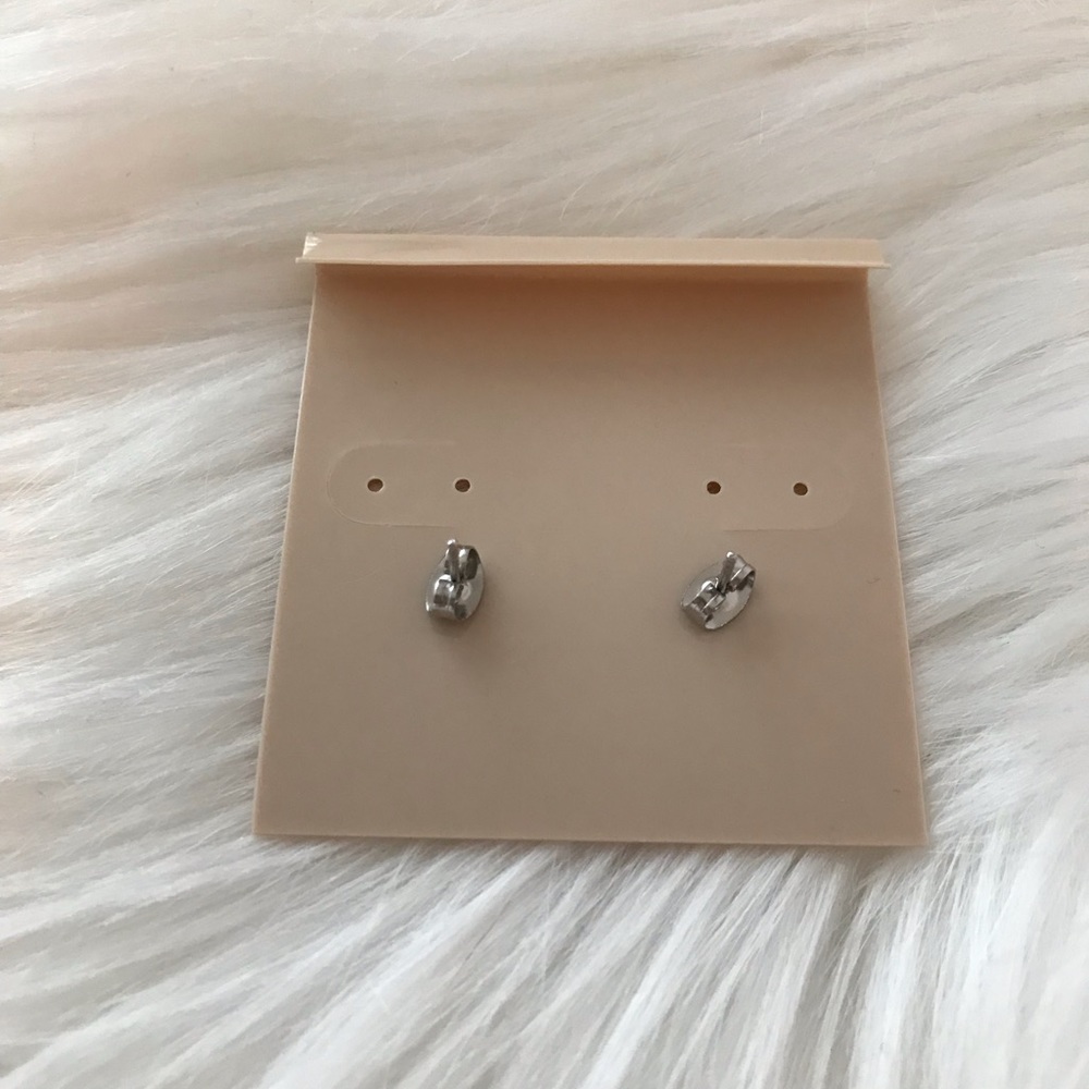 Dainty Stainless Steel Leaf Sprig Earring Tiny - Picture 4 of 5